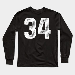 Rough Number 34 Long Sleeve T-Shirt